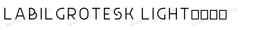 LabilGrotesk Light字体转换
